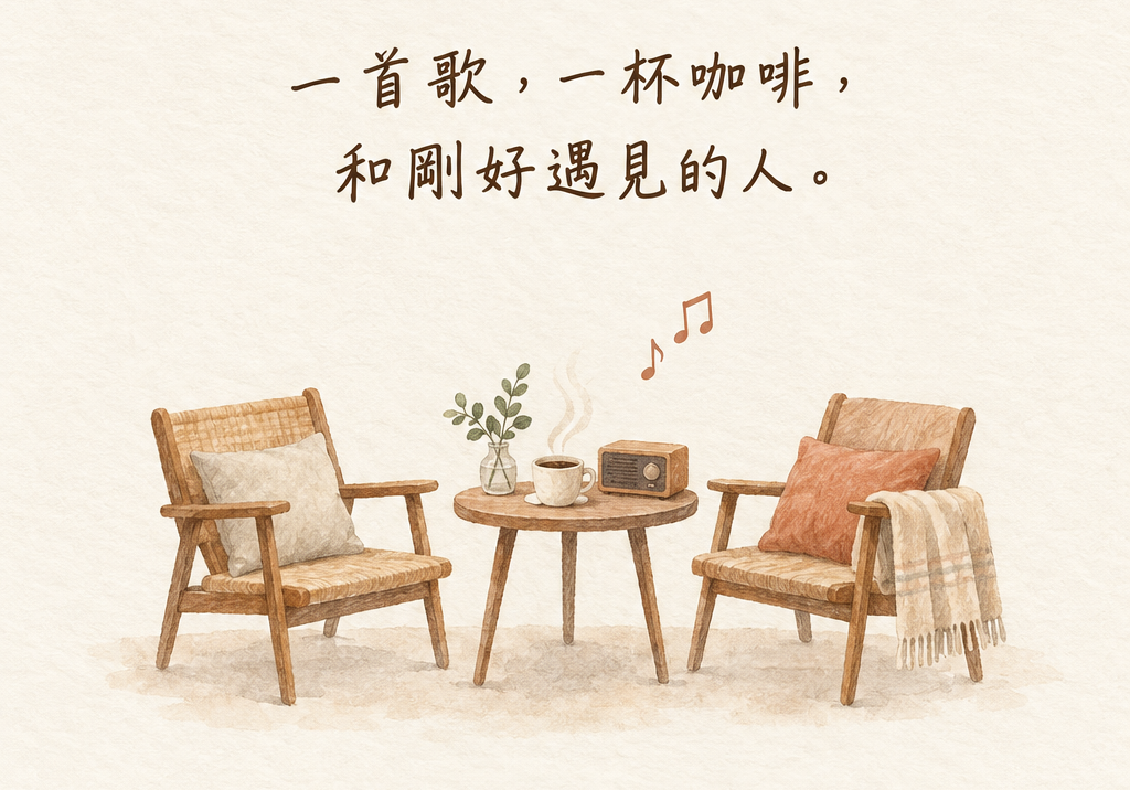 社區音樂小客廳：咖啡、座椅與溫暖相聚的空間